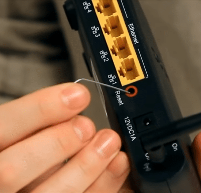 Locating the RESET Button